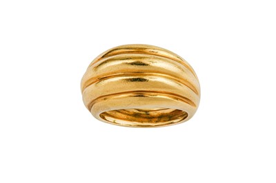 Lot 58 - A gold ring, by Chaumet, 1976 The tapered...