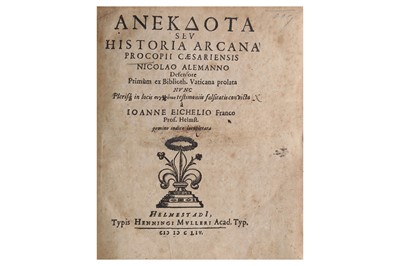 Lot 324 - Procopius Caesariensis Anekdota (Greek) seu...