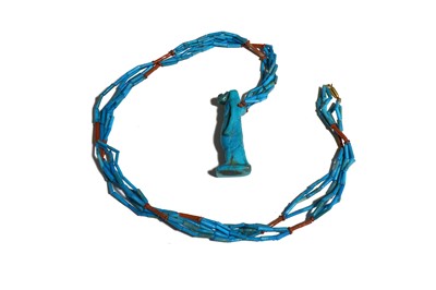 Lot 30 - AN EGYPTIAN MUMMY BEAD NECKLACE Late Period,...