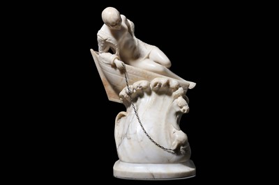 Lot 234 - AN EARLY 20TH CENTURY ITALIAN ALABASTER...