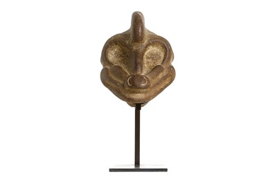 Lot 145 - A VERACRUZ STONE MONKEY HACHA, MESOAMERICA...