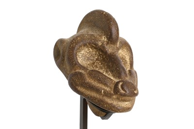 Lot 145 - A VERACRUZ STONE MONKEY HACHA, MESOAMERICA...