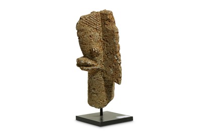 Lot 158 - A STONE BURA HEAD, MALI Circa 300 - 1100 A.D. ...