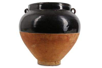 Lot 245 - A CHINESE BLACK-GLAZED JAR. Song Dynasty. The...
