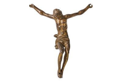 Lot 251 - A 17TH / 18TH CENTURY GILT BRONZE CORPUS...