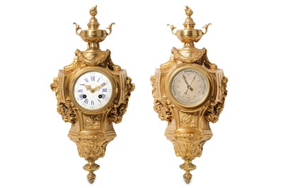 Lot 121 - A LATE 19TH CENTURY FRENCH GILT BRONZE CARTEL...