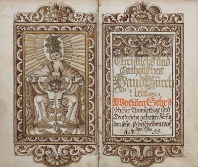 Lot 310 - German Prayer book.- Manuscript prayer book,...