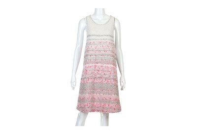 Lot 11 - Chanel Pink and White A-Line Dress,...