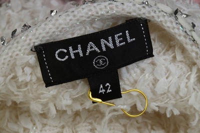 Lot 11 - Chanel Pink and White A-Line Dress,...