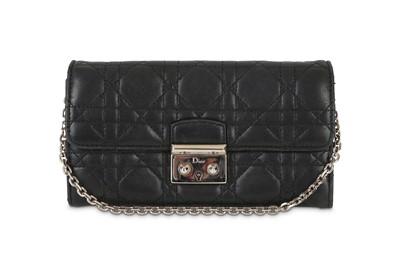 Lot 190 - Christian Dior Miss Dior Black Wallet On Chain,...