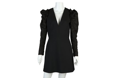 Lot 156 - Alexander McQueen Black Puff Sleeve Mini Dress,...