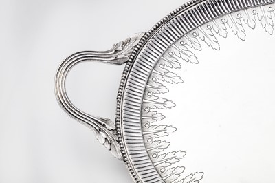 Lot 89 - A Victorian sterling silver twin-handled tray,...