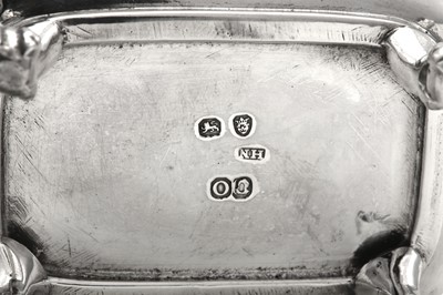 Lot 33 - A pair of George III sterling silver salts,...