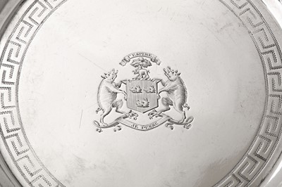 Lot 85 - A George III Scottish sterling silver teapot...