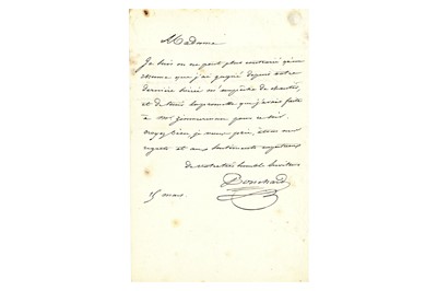 Lot 233 - Ponchard (Louis Antoine) Autograph letter...