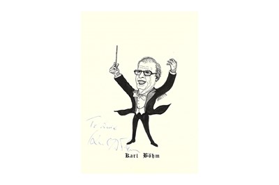 Lot 205 - Böhm (Karl) Original pen and ink caricature of...