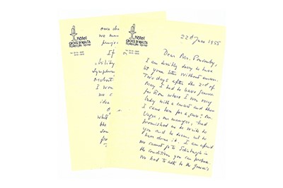 Lot 199 - Ansermet (Ernest) Autograph letter signed...